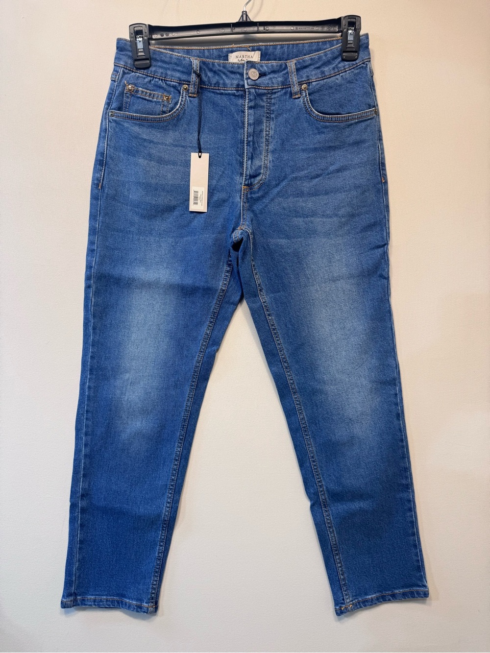 Martha Stewart "Weekend Jean" ankle-length denim NWT medium blue